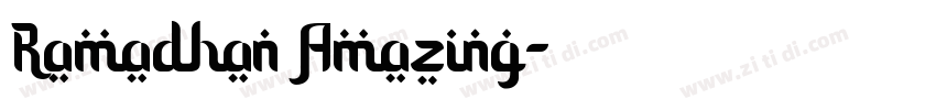 Ramadhan Amazing字体转换